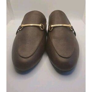MUSSHOE‎ Loafer for Women Brown Gold Slip on Flats New Without Tag 8.5 MNU